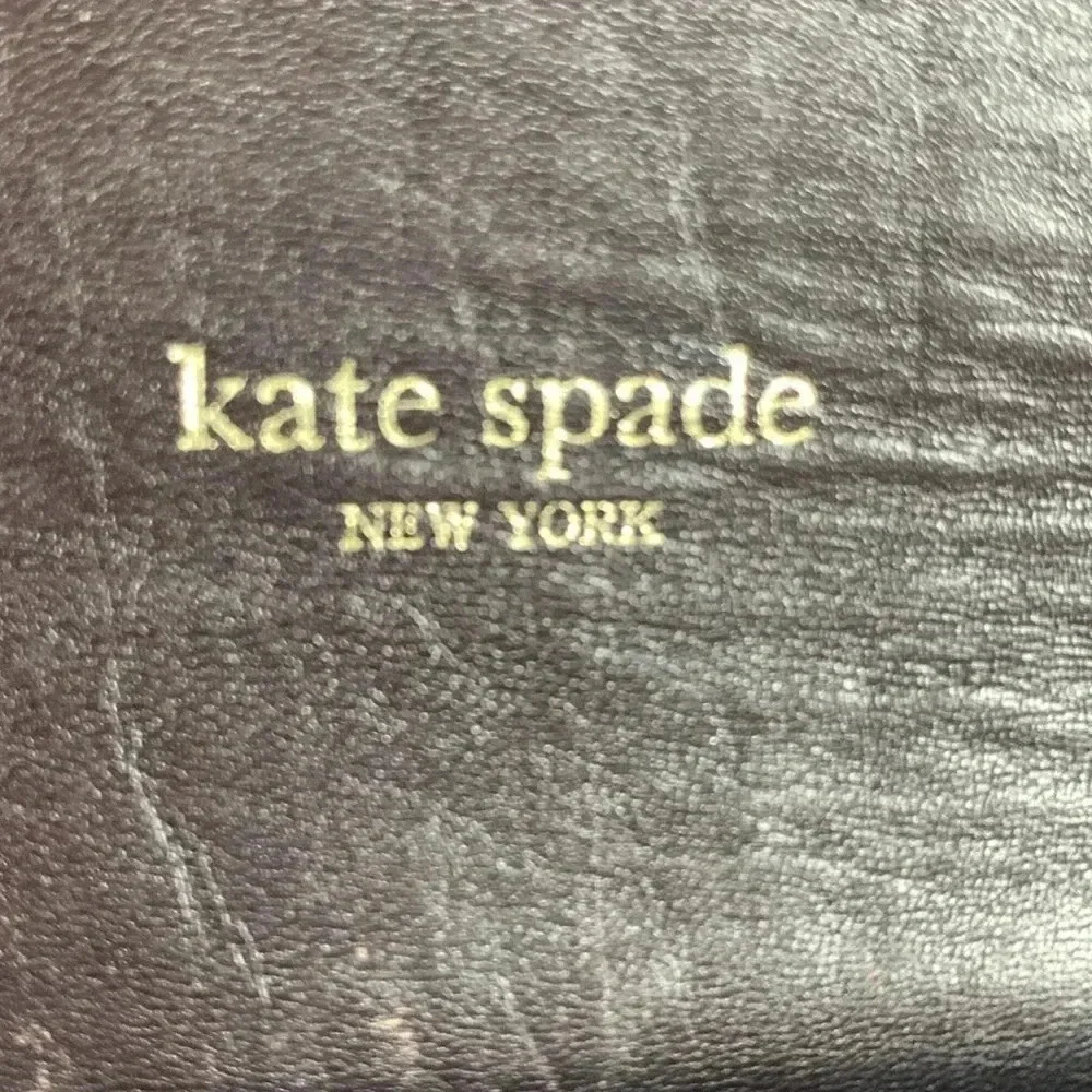 Kate Spade black nylon and leather wallet
